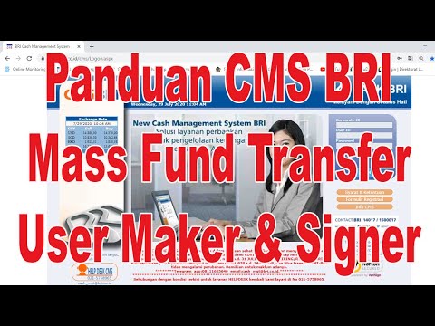 Panduan CMS BRI Transaksi Mass Fund Transfer User Maker & Signer