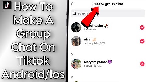 How To Make A Group Chat On Tiktok App!