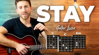 Stay Guitar Tutorial - Post Malone (Easy Chords Guitar Lesson) screenshot 1