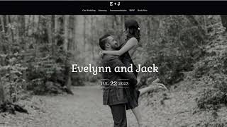 Destify Dashboard: Wedding Website