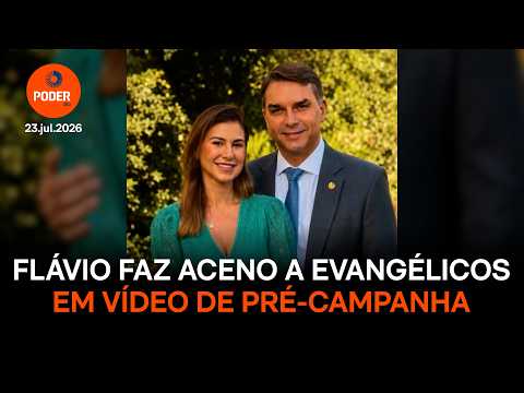 Flávio Bolsonaro faz aceno a evangélicos em vídeo de pré-campanha