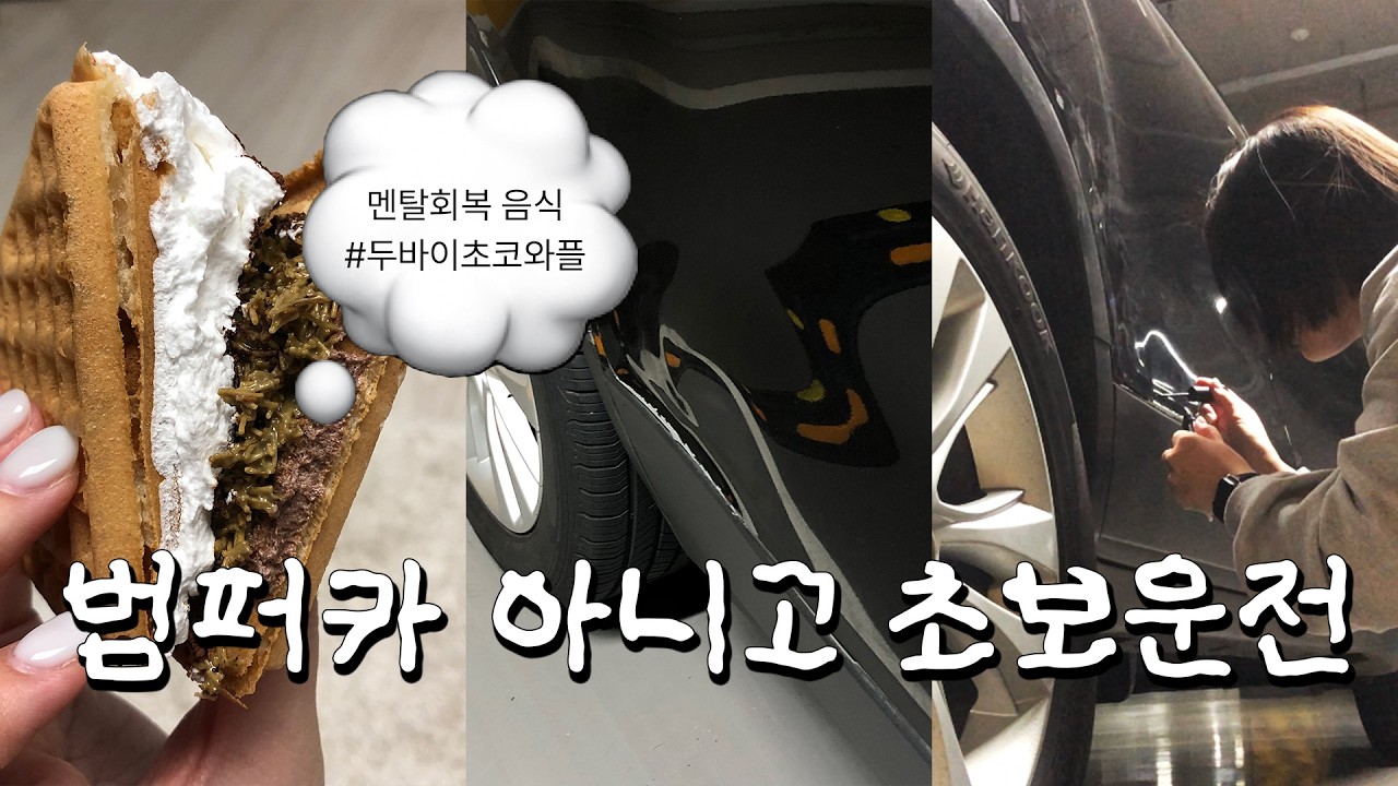 기둥 박고 액땜함, 초보운전 혼박 브이로그