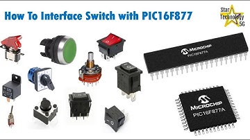 Microcontroller PIC16F877 Video 13 How To Interface Switch Using Mikro C for PIC