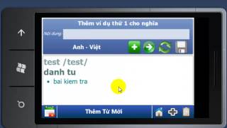Demo Windows Phone Dictionary