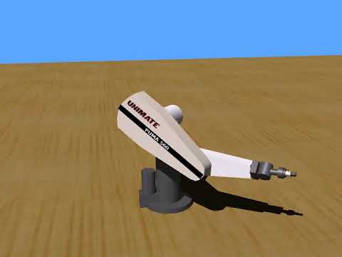 Puma 560 Robot Arm Simulation in Webots