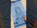 Custom Photo Pencil Sketch Funny Portrait - Personalized Beach Towel #wanderprints #personalized