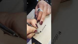 Microblading and shading eyebrow on latex Microblading En Latex