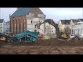 Bagger Volvo EC 300 und mobile Siebanlage