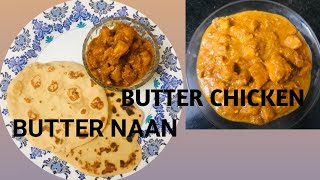 Butter Chicken & Garlic Butter Nann Restaurant Style || By Sumalatha vlogs