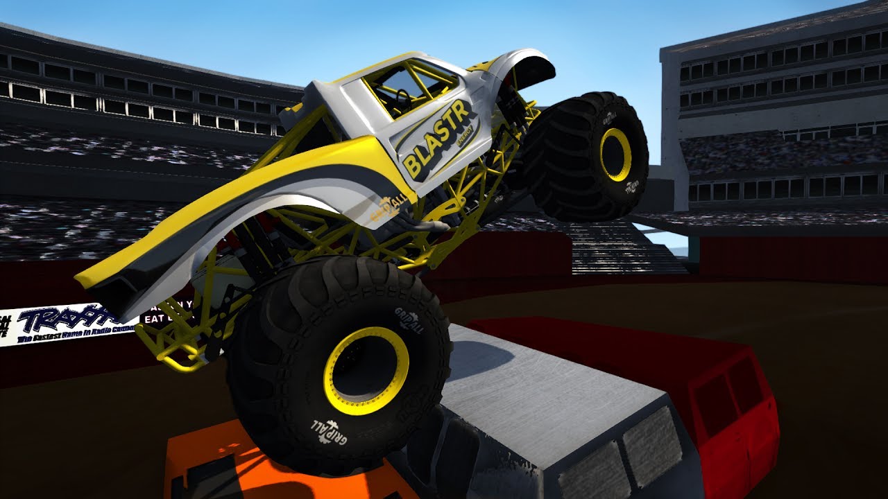 MONSTER JAM! NEW BeamNG.drive MONSTER TRUCK & ARENA! Stunts & Jumps