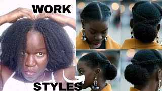 Natural hairstyles for a work week