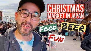 Japan CHRISTMAS MARKET in Yokohama | Satoshi's Xmas Present 2023