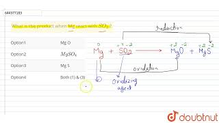 What is the product when Mg react with SO_(2) ?  | 12 | THE P-BLOCK ELEMENTS  | CHEMISTRY | AAKA...