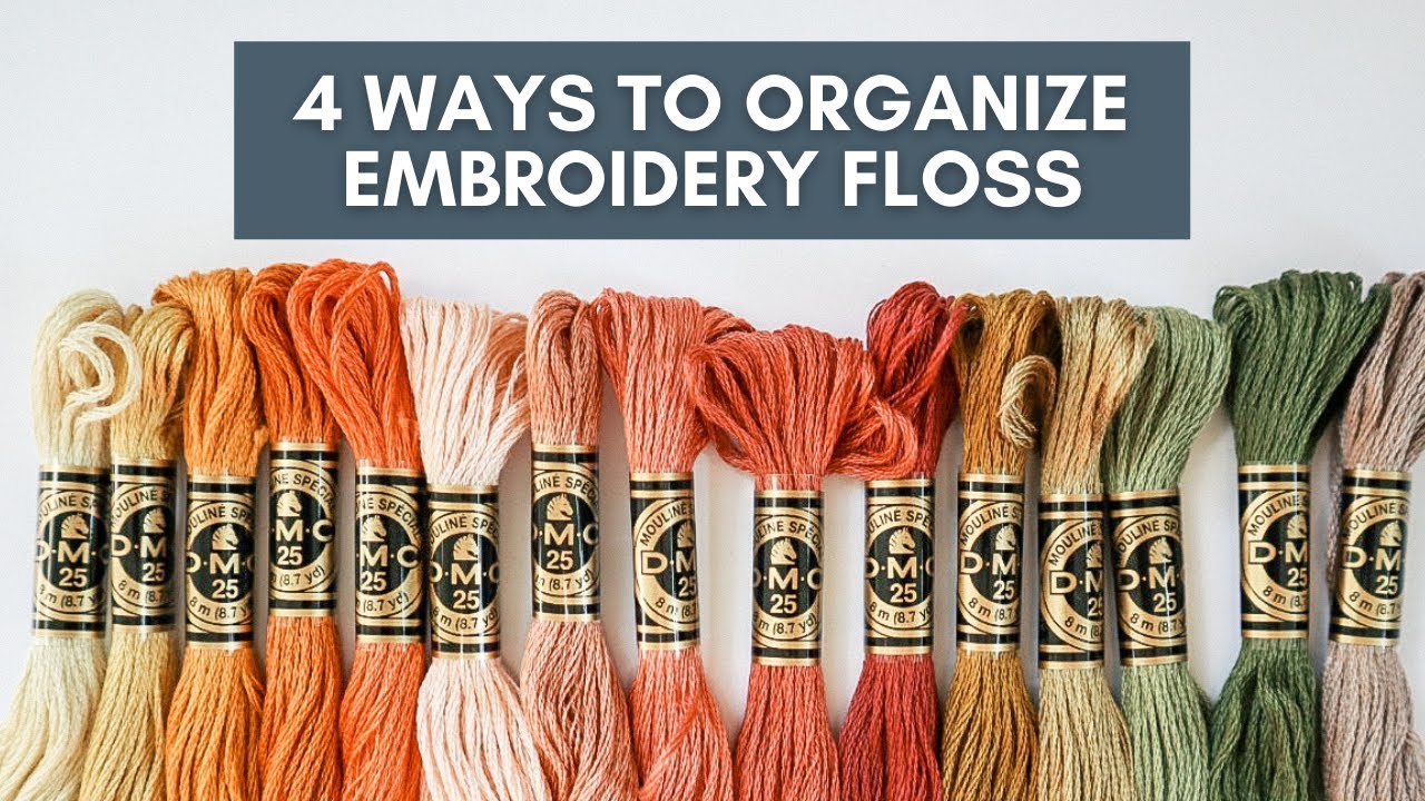 Embroidery Floss Organizing Update  Embroidery floss storage, Diy  embroidery thread, Embroidery floss