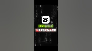 Invisible watermark tutorial #watermark #invisiblewatermark #capcut #edit #editing #capcutedit