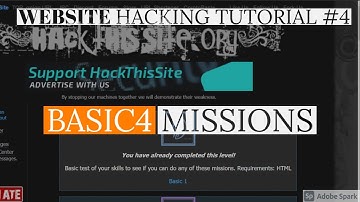HACK THIS SITE BASIC 4 MISSIONS ||  HTS MISSIONS || Techno Ayan ||