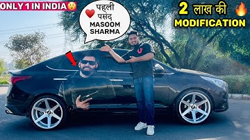 😱🔥 Z BLACK VERNA Modified 🖤 @MasoomSharma Sticker On Verna 18 inch Alloy wheels CNG Verna