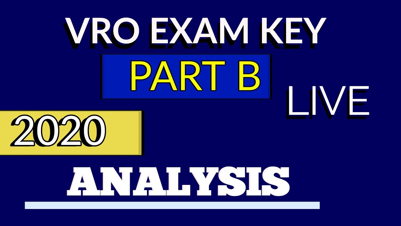 VRO EXAM KEY PART B ANALYSIS |VILLAGE SURVEYOR EXAM KEY PART B|Sachivalayam VRO EXAM Paper key
