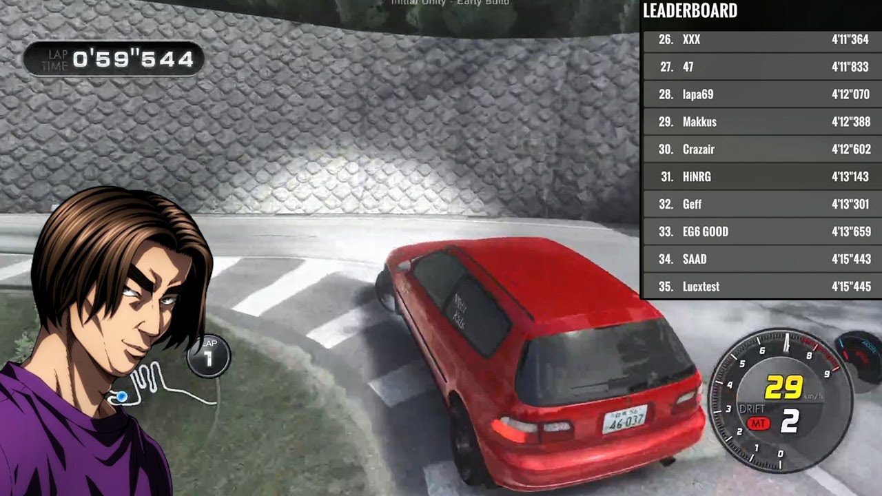 (INITIAL UNITY) The Irohazaka Time Attack! Back on the Leaderboard !