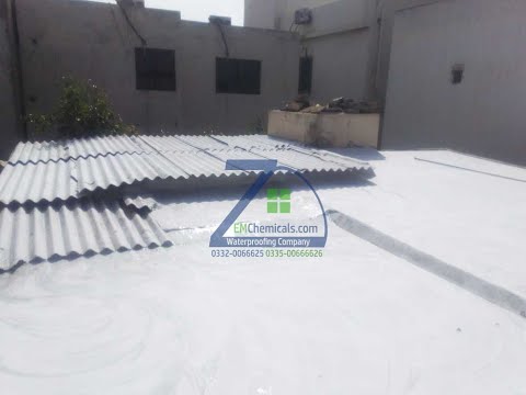 Roof Heat and Waterproofing done at Orient Outlet Gulshan-e-Iqbal