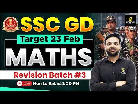 SSC GD Revision Class 2026 | SSC GD Maths #3 | Maths Practice Set | Ashutosh Sir