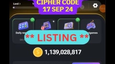 Hamster Kombat Daily Cipher Code | 17 SEP 24 | Unlock 1M Coins #HamsterKombat 🐹🔥 #ciphercodes