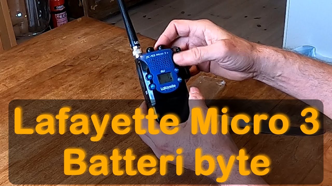 Lafayette micro 3 batteribyte (Lafayette 155) byta batteri - YouTube