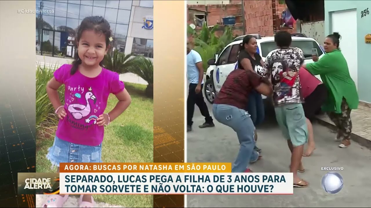 Pai some com filha de 3 anos após levá-la para tomar sorvete na Grande São Paulo | CIDADE ALERTA