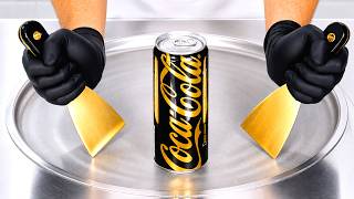 Black Coca-Cola Ice Cream Rolls | ASMR Satisfying