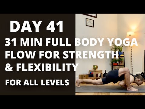 100-DAY YOGA CHALLENGE | Day 41 | 31 Min Full Body Yoga Flow for Strength & Flexibility | All Levels