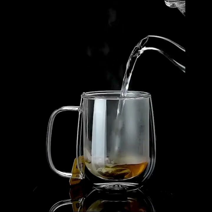 Double Wall Glass Cup: The Perfect Mug for Coffee, Tea & Cold Drinks Including Heat-Resistant Design
