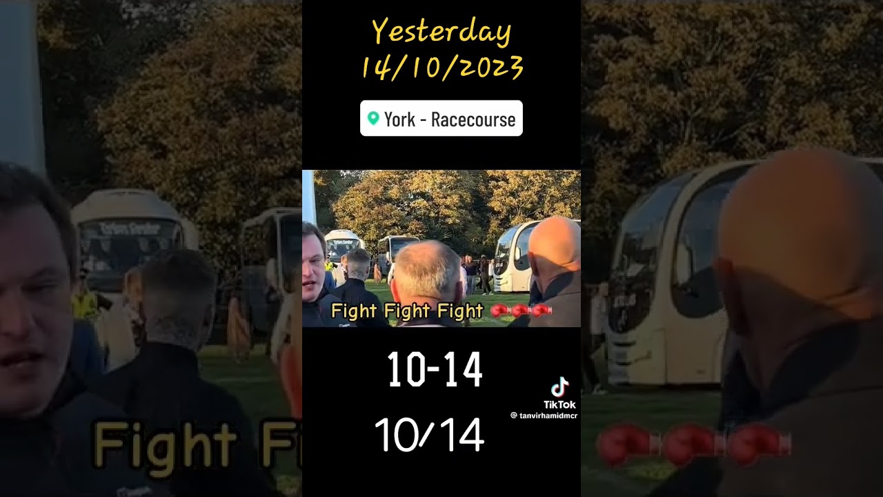 Fight at York Racecourse, 14th October 2023.