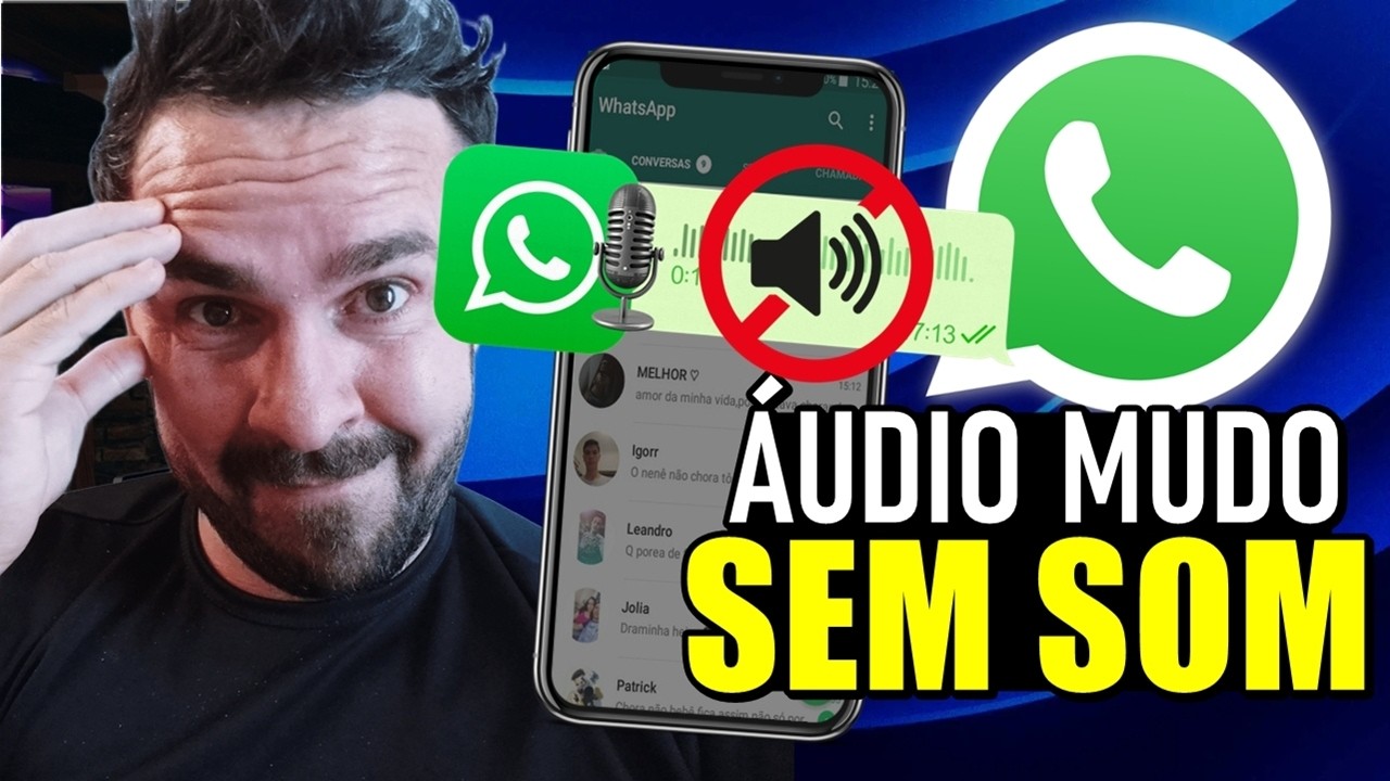 ÁUDIO do WHATSAPP está MUDO ou SEM SOM? Aprenda a RESOLVER! - YouTube