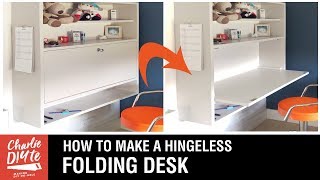 How to Make a Folding Desk  With No Hinges!