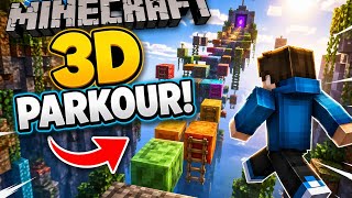 PLAYING MINECRAFT 3D PARKOUR || 