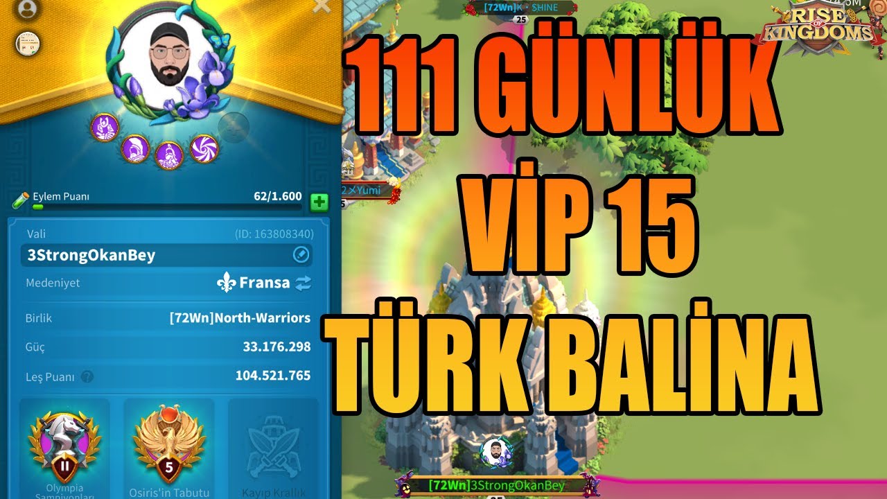 Vip 15 Rok 111 GÜNLUK VİP 15 TÜRK BALİNA HESAB İNCELEMESİ-RİSE OF KİNGDOMS - YouTube