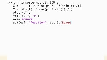 PROGRAMMING USING MATLAB || DRAW HEART USING MATLAB || #shorts #education #love #matlab #tutorial