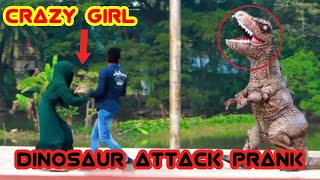 Dinosaur Attack Prank in Public   Jurassic World Attack In Real Life@ippranks