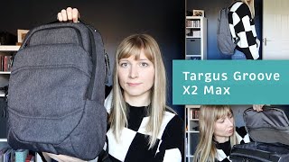 Overview of Targus Groove X2 Max Laptop/Tech Travelling Backpack