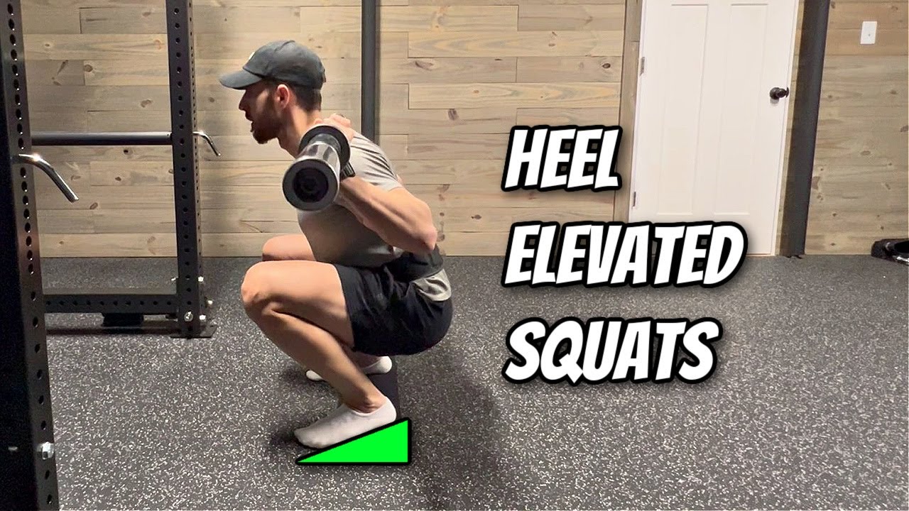 Heels Elevated SSB Squat - YouTube