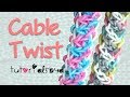 NEW REVERSIBLE Cable Twist Bracelet Rainbow Loom Tutorial