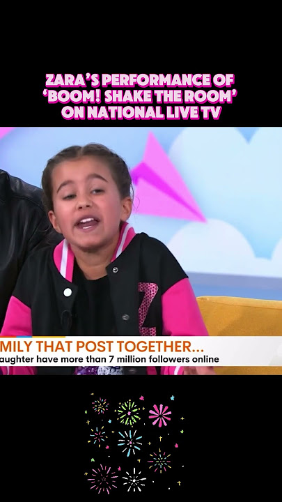Zara doing her thing on LIVE TV😁