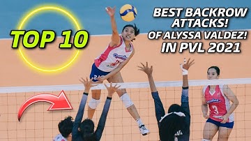 TOP 10 Best Backrow Attacks of Alyssa Valdez in PVL 2021!