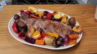 Spiced Pork Tenderloin with Oven Roasted Vegetables