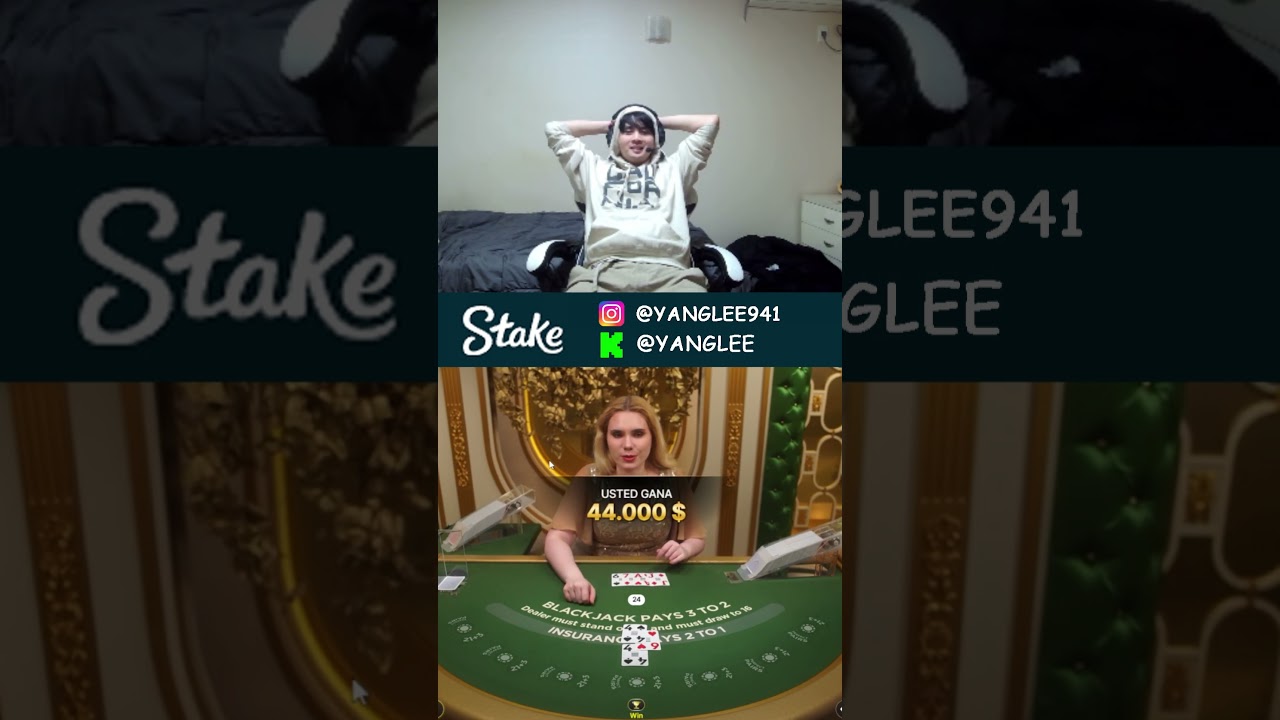 44K USD WIN BLACKJACK EN STAKE  