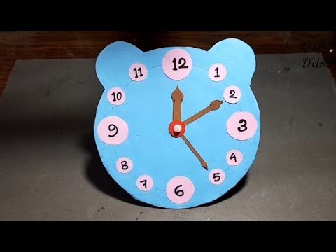 How to make paper table clock, #crafty #clock #clocktower #watch # ...