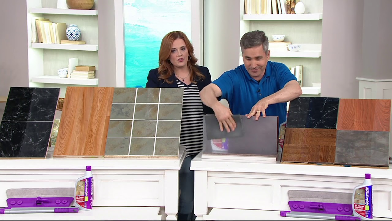 Rejuvenate All Floor Restorer With Applicator Microfiber Mop On