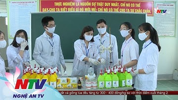 NHIỀU TRƯỜNG HỌC TỰ CHẾ NƯỚC RỬA TAY KHÔ SÁT KHUẨN PHÒNG DỊCH