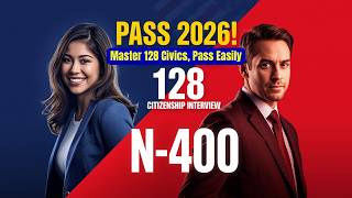 2026 Random 128 Civics Questions/Easy Answers Official US Citizenship Test 2025 Version, Ciudadania