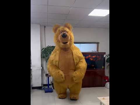 Adult Inflatable Masha Girl and the Bear Costume Blow up Mascot Suit Cartoon Character Cosplay Dress